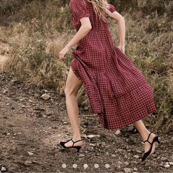 *Doen* Plaid Button-Down Midi Dress - Picture 8 of 8